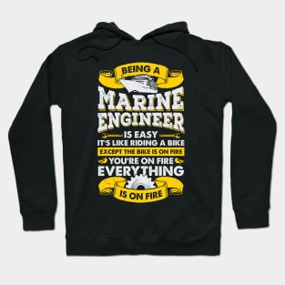 Funny Marine Engineering Job Ship Engineer Gift Hoodie